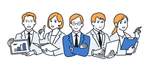 専門チームのイラスト